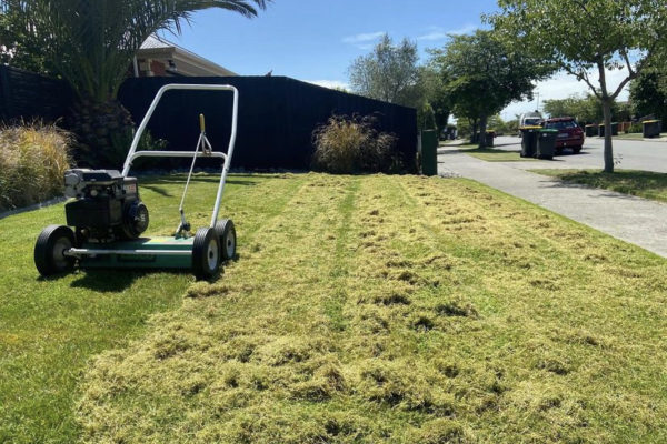 The Lawn Man Sam offers scarifying lawn services in North Canterbury
